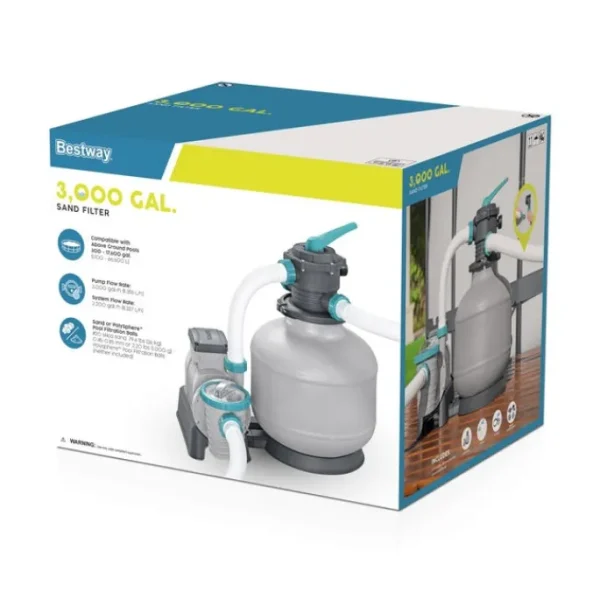 Bestway Sand Filter Pumps-3,000 gal. Above Ground Pool Sand Filter Pump