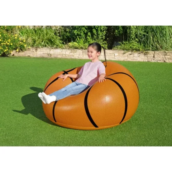 Kids Bestway Inflatable Chairs | Inflatable Kids Chairs-Beanless Basketball Kids Inflatable Chair