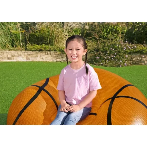 Kids Bestway Inflatable Chairs | Inflatable Kids Chairs-Beanless Basketball Kids Inflatable Chair