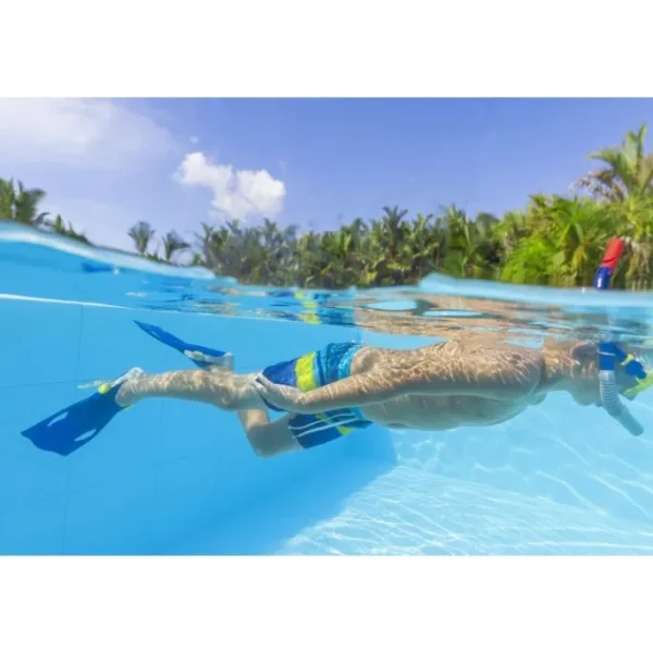 Bestway Swim Gear-® Crusader™ Youth Snorkel Set with Fins, Pink Ages 7+