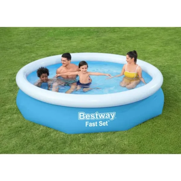Bestway Fast Set Pools-Fast Set 10’ x 26” Round Inflatable Pool