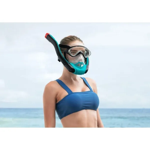 Bestway Swim Gear-Flowtech Full-Face Snorkel Mask L/XL, Teal