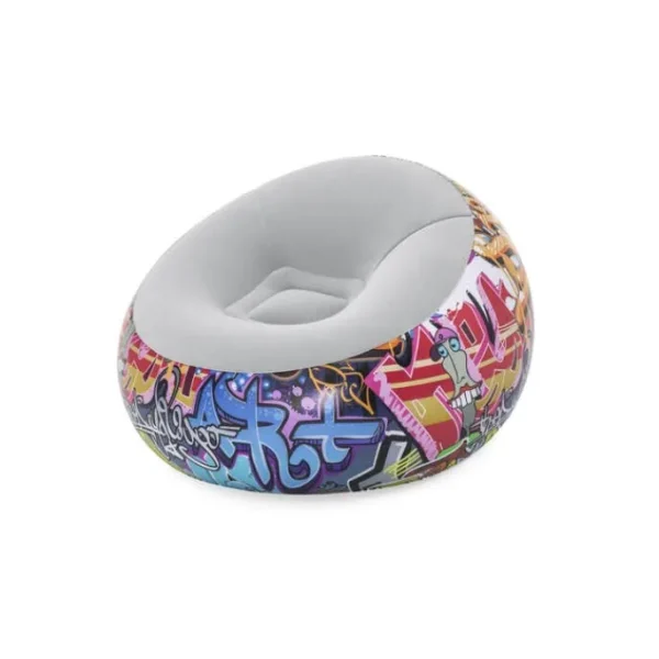 Bestway Inflatable Chairs-Graffiti Inflate-A-Chair Inflatable Chair