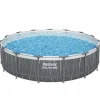 Bestway Steel Pro Max Pools-Steel Pro MAX 15' x 42" Round Above Ground Pool Set with LED Light