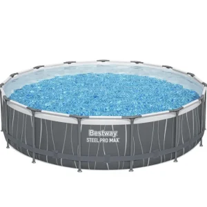 Bestway Steel Pro Max Pools-Steel Pro MAX 15' x 42" Round Above Ground Pool Set with LED Light