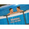 Bestway Steel Pro Max Pools-Steel Pro MAX 15' x 42" Round Above Ground Pool Set with LED Light
