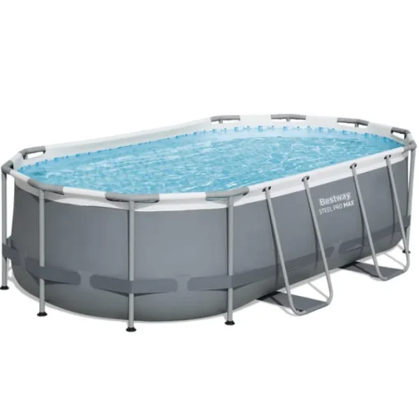 Bestway Steel Pro Max Pools-Steel Pro MAX Above Ground Pool Set 14' x 8'2" x 39.5"