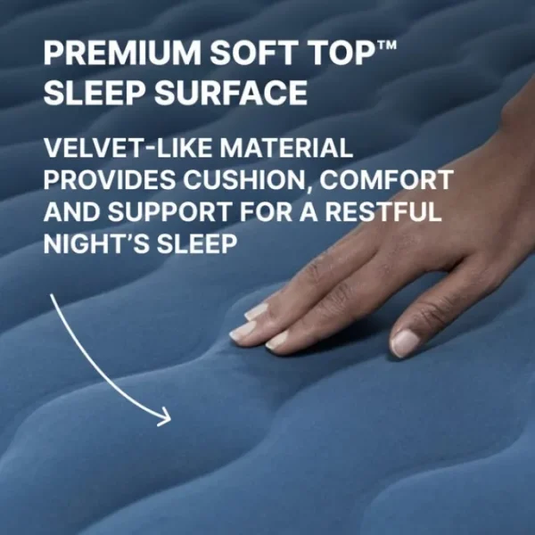 Bestway Indoor Air Mattresses-Tough Guard Air Mattress Twin 18" with Built-in AC Pump