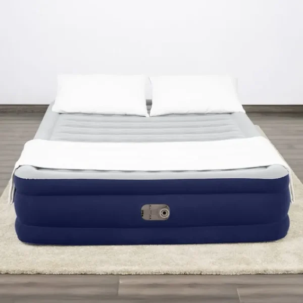 Bestway Indoor Air Mattresses-Tritech Air Mattress Queen 15" with Built-in AC Pump Included