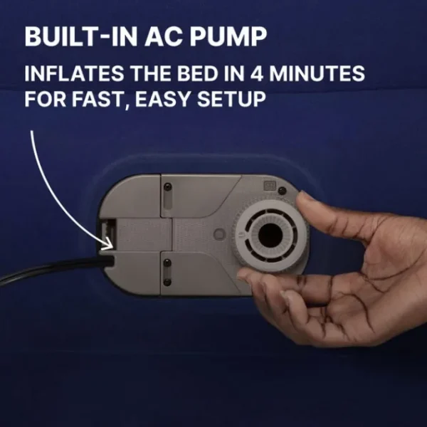 Bestway Indoor Air Mattresses-Tritech Air Mattress Queen 15" with Built-in AC Pump Included