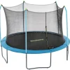 Bestway Trampolines-Xtreme Air 12 ft Outdoor Trampoline for Kids & Adults, No-Gap Enclosure, Foam-Padded Poles