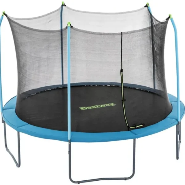 Bestway Trampolines-Xtreme Air 12 ft Outdoor Trampoline for Kids & Adults, No-Gap Enclosure, Foam-Padded Poles