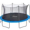 Bestway Trampolines-Xtreme Air 15 ft Outdoor Trampoline for Kids & Adults, No-Gap Enclosure, Foam-Padded Poles