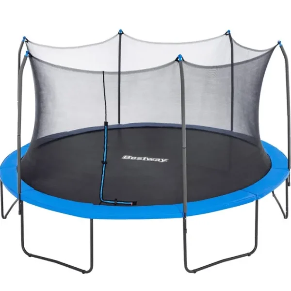 Bestway Trampolines-Xtreme Air 15 ft Outdoor Trampoline for Kids & Adults, No-Gap Enclosure, Foam-Padded Poles