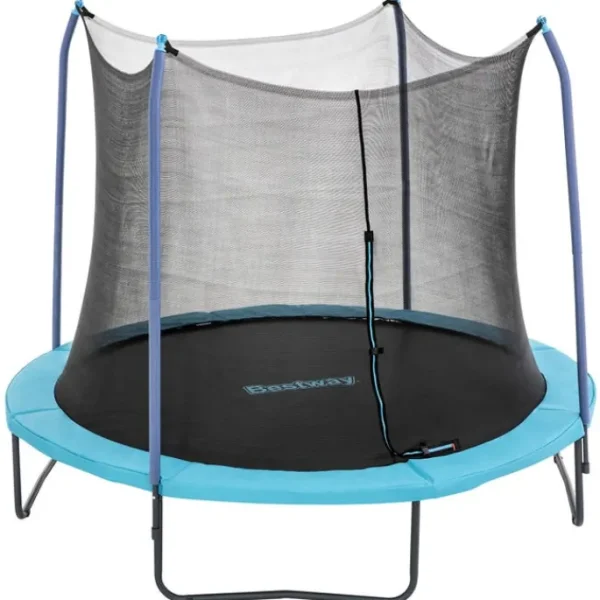 Bestway Trampolines-Xtreme Air 10 ft Outdoor Trampoline for Kids & Adults, No-Gap Enclosure, Foam-Padded Poles