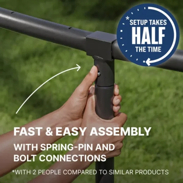 Bestway Trampolines-Xtreme Air 15 ft Outdoor Trampoline for Kids & Adults, No-Gap Enclosure, Foam-Padded Poles