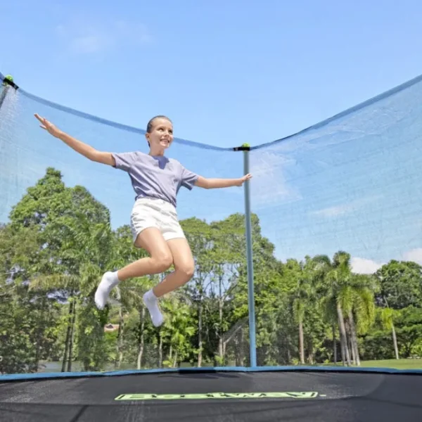 Bestway Trampolines-Xtreme Air 12 ft Outdoor Trampoline for Kids & Adults, No-Gap Enclosure, Foam-Padded Poles