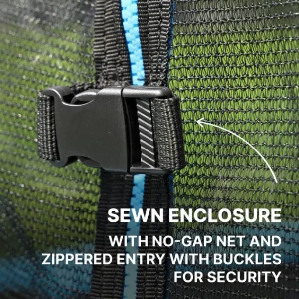 Bestway Trampolines-Xtreme Air 10 ft Outdoor Trampoline for Kids & Adults, No-Gap Enclosure, Foam-Padded Poles