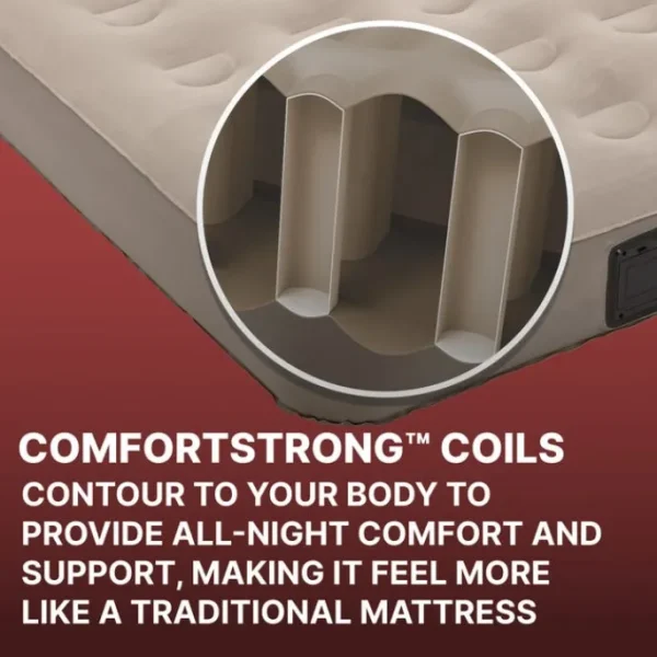 Bestway Outdoor Air Mattresses | Indoor Air Mattresses-Coleman QuickBed Elite Extra-High Twin Air Mattress with Built-In 4D Pump