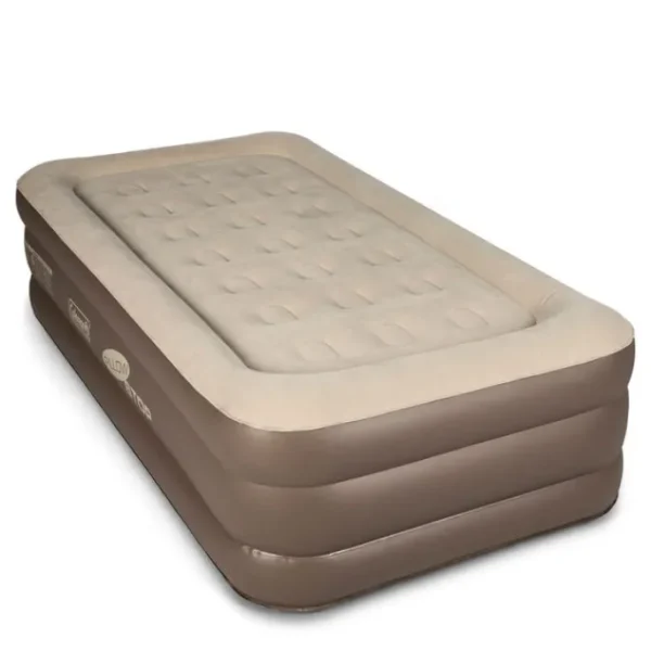 Bestway Outdoor Air Mattresses | Indoor Air Mattresses-Coleman SupportRest 18" Twin Double-High Air Mattress with 120V Rechargeable Pump