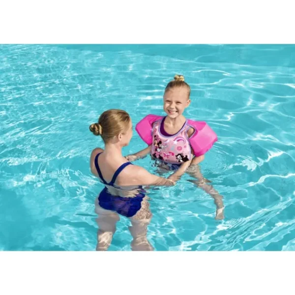 Bestway Swim Trainers-Disney Junior Minnie Mouse Pink Swim Training Vest with Armbands