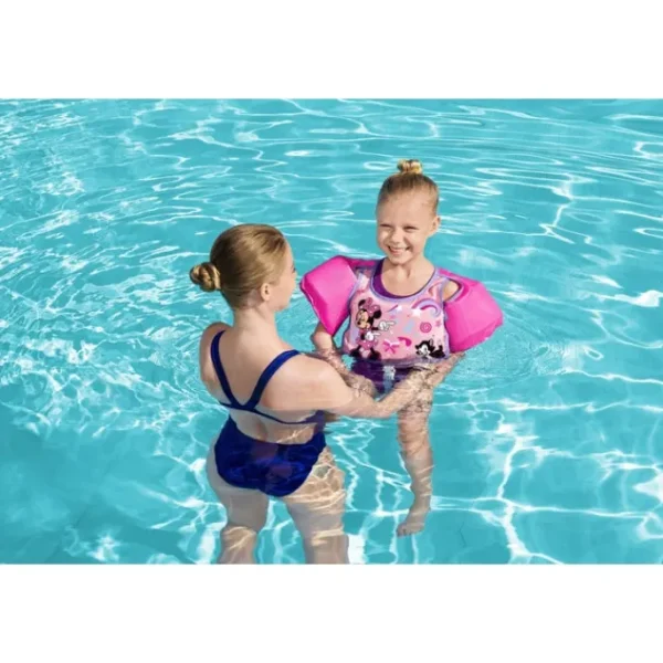 Bestway Swim Trainers-Disney Junior Minnie Mouse Pink Swim Training Vest with Armbands