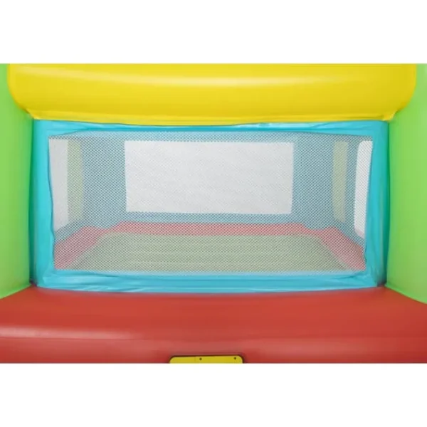 Bestway Bounce Houses-Fisher Price 69'' x 68'' x 53'' Bouncesational Indoor Bouncer with Built-in Pump