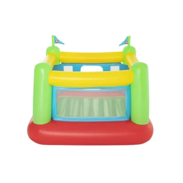 Bestway Bounce Houses-Fisher Price 69'' x 68'' x 53'' Bouncesational Indoor Bouncer with Built-in Pump