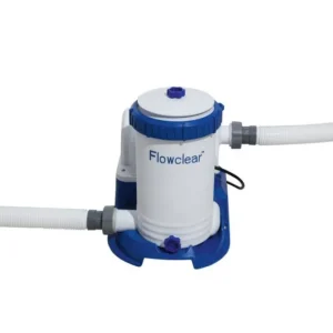 Bestway Filter Pumps-Flowclear 2,500 gal. Cartridge Filter Pump Replacement, White