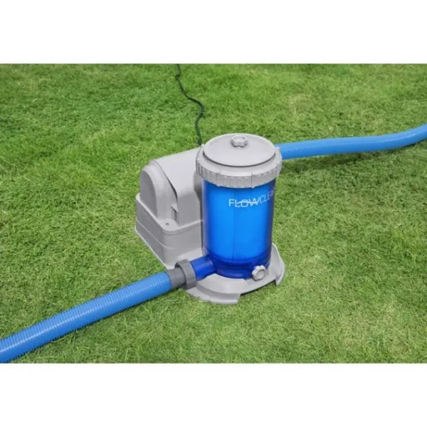 Bestway Filter Pumps-Flowclear 2,500 gal. Cartridge Filter Pump Replacement, Blue