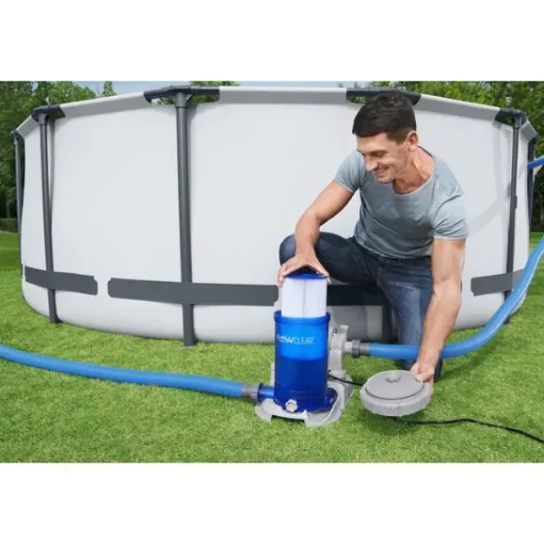 Bestway Filter Pumps-Flowclear 2,500 gal. Transparent Filter Pump