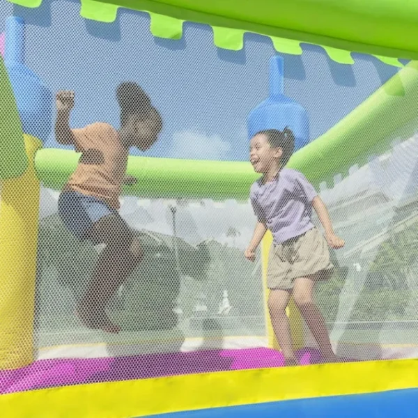 Bestway Bounce Houses | Bounce Houses-H2OGO!® Castletopia Kids Outdoor Inflatable Mega Bouncer 6'10", 3 Years and up