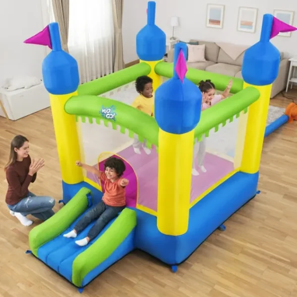 Bestway Bounce Houses | Bounce Houses-H2OGO!® Castletopia Kids Outdoor Inflatable Mega Bouncer 6'10", 3 Years and up