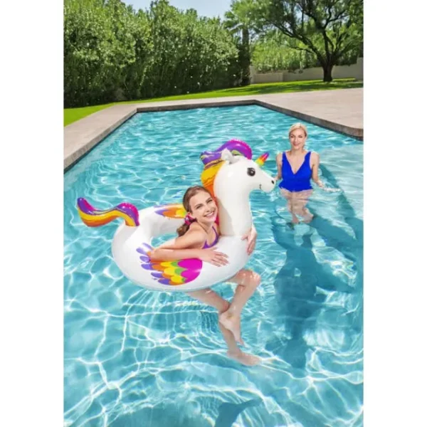 Bestway Swim Tubes-H2OGO! Fantasy Unicorn Swim Tube 47" x 36"