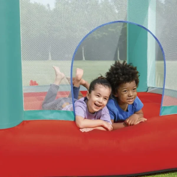 Bestway Bounce Houses | Bounce Houses-H2OGO!® Jump and Soar Kids Inflatable Outdoor Mega Bouncer 5'7"