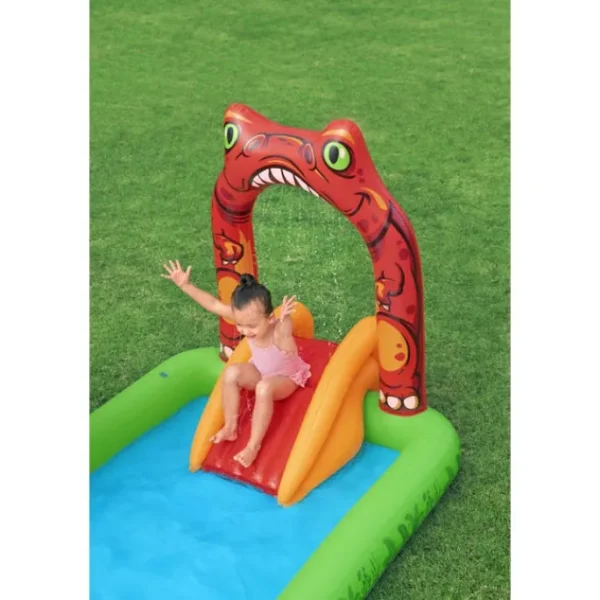 Bestway Play Centers-H2OGO! Jurassic Splash Kids Inflatable Water Play Center and Pool 7'11" x 55" x 54"