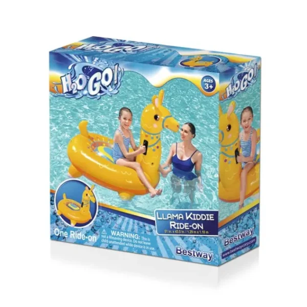 Bestway Kiddie Floats | Pool Floats-H2OGO! Llama Kiddie Ride-On Pool Float