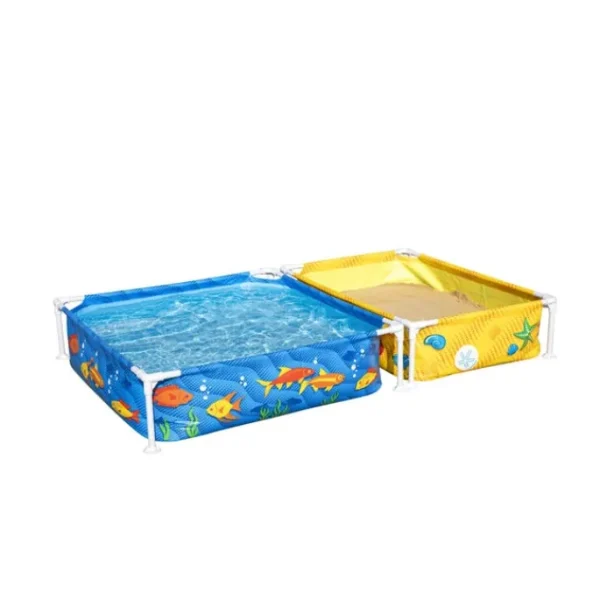 Bestway Kiddie Pools-H2OGO! My First Frame Above Ground Pool and Sandpit Combo