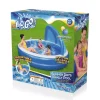 Bestway Kiddie Pools-H2OGO! 7'11" x 55" Summer Days Inflatable Round Kiddie Pool with UV Careful Sunshade