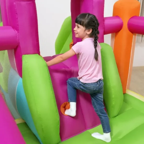 Bestway Bounce Houses | Bounce Houses-H2OGO!® Slide Flyer Kids Inflatable Mega Bouncer 6’, Ages 3+