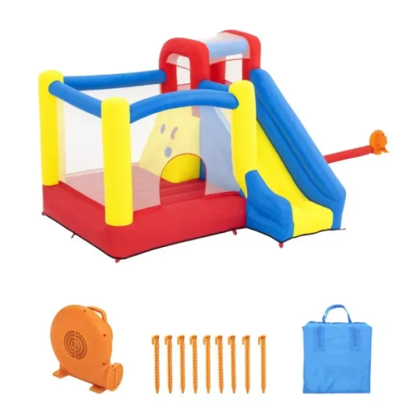 Bestway Bounce Houses | Bounce Houses-H2OGO! Slidetastic Kids Inflatable Mega Bounce Park