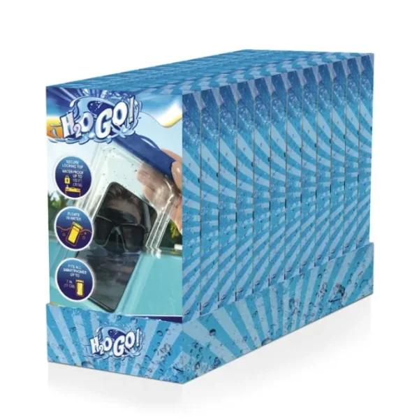 Bestway Toy Accessories-H2OGO! Splash Guard Waterproof Smart Phone Case, Most iPhone/ Samsung/ Android Phones up to 7” Long