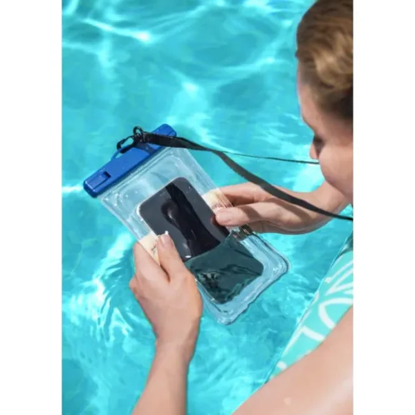 Bestway Toy Accessories-H2OGO! Splash Guard Waterproof Smart Phone Case, Most iPhone/ Samsung/ Android Phones up to 7” Long
