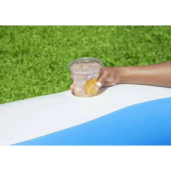 Bestway Kiddie Pools | Family Pools-H2OGO! Splashview 8' Inflatable Family Pool With See-Through Window