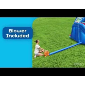 Bestway Mega Water Parks-H2OGO! Waterfall Waves Kids Inflatable Water Park 8’10”