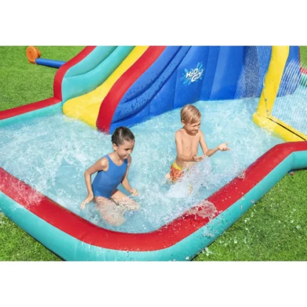 Bestway Mega Water Parks-H2OGO! Waterfall Waves Kids Inflatable Water Park 8’10”