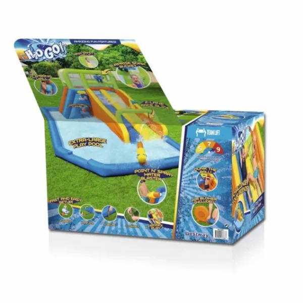 Bestway Mega Water Parks-H2OGO! Wild Tide Kids Inflatable Water Park 8’8”