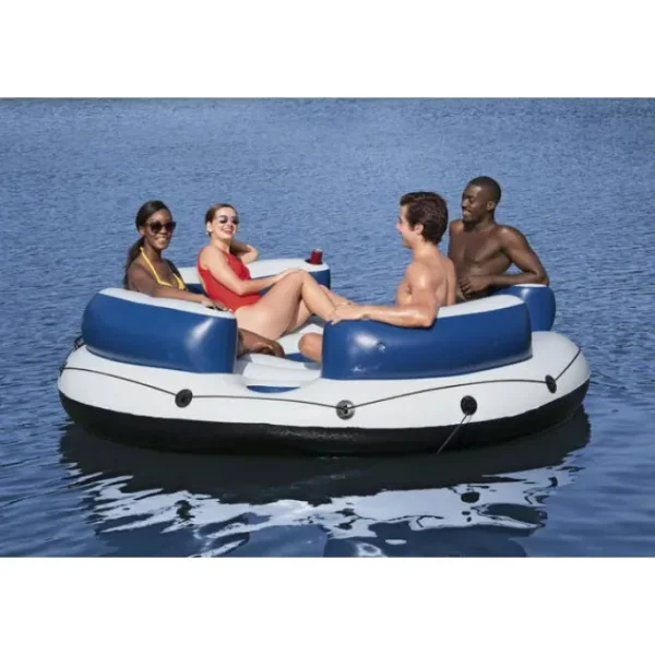 Bestway Islands-Hydro-Force Lazy Dayz 4-Person Inflatable Party Island 7’10”