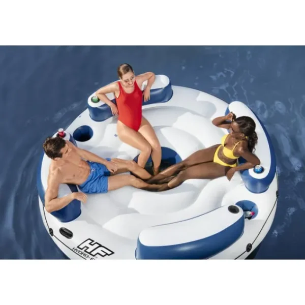 Bestway Islands-Hydro-Force Lazy Dayz 4-Person Inflatable Party Island 7’10”