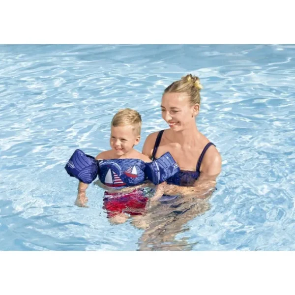 Bestway Puddle Jumper Life Jackets-Puddle Jumper Deluxe Fabric Kids Swim Vest with Armbands